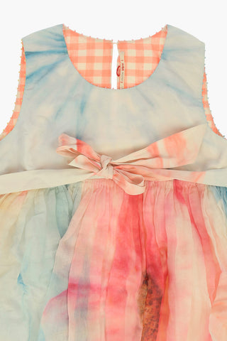 Cotton and Silk Printed Dress