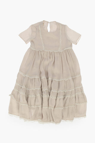 Frilled Dress with Lace