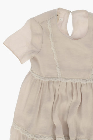 Frilled Dress with Lace