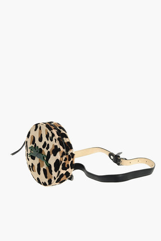 Animal Printed Ponyskin Circle Bumbag