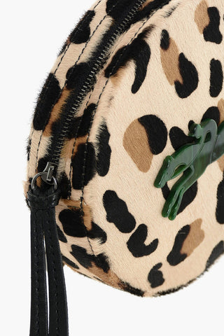 Animal Printed Ponyskin Circle Bumbag