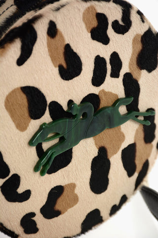 Animal Printed Ponyskin Circle Bumbag