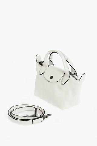 Leather LE PLIAGE Minibag with Removable Shoulder Strap
