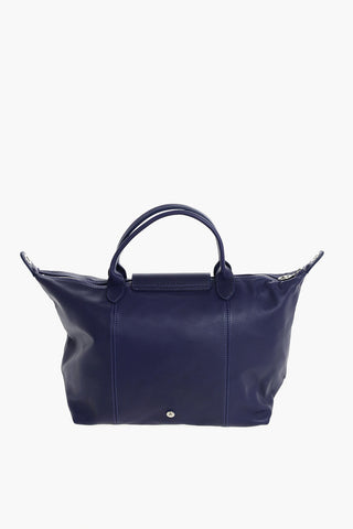 Leather Tote Bag LE PLIAGE with Star Embroideries