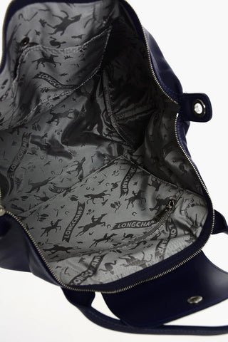 Leather Tote Bag LE PLIAGE with Star Embroideries
