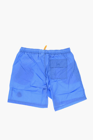 Drawstring boxer swimsuit