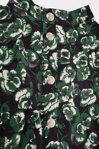 vestito mandarin stampa floreale