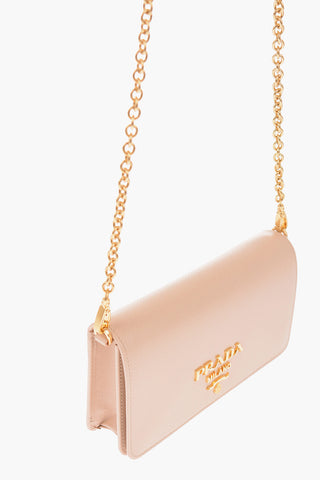 Saffiano Leather Minibag with Removable Shoulder Strap