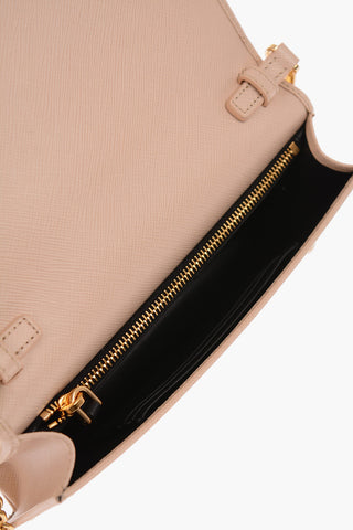 Saffiano Leather Minibag with Removable Shoulder Strap