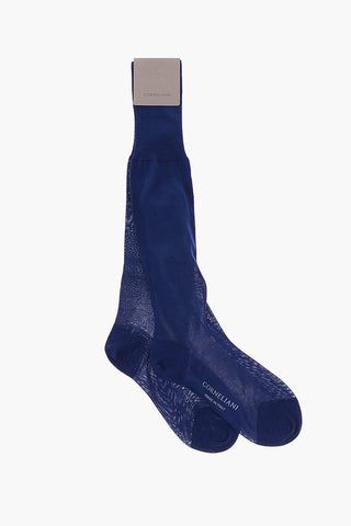 Ribbed Cotton Long Socks