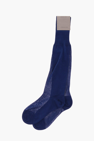 Ribbed Cotton Long Socks