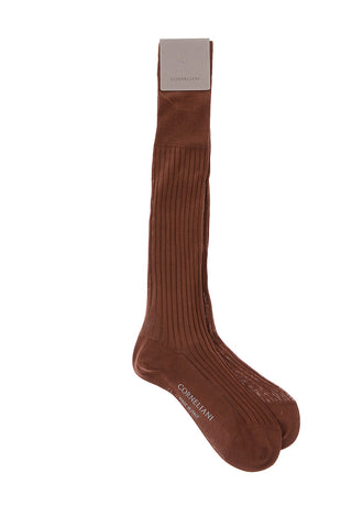 Ribbed Cotton Long Socks