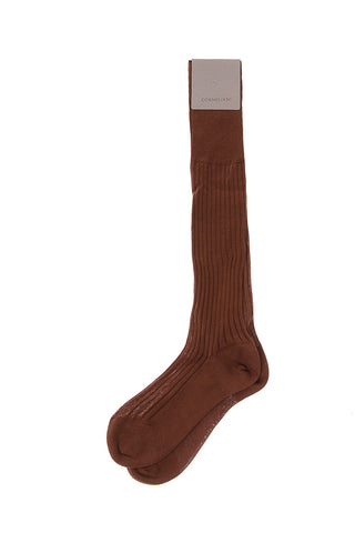 Ribbed Cotton Long Socks