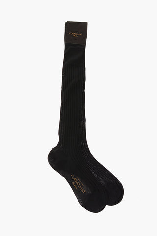 Ribbed Cotton Long Socks