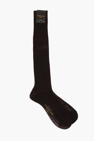 Ribbed Cotton Long Socks