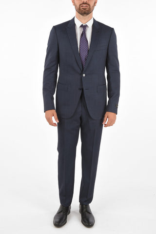 No Hem Pants Peaked Lapel Suit 