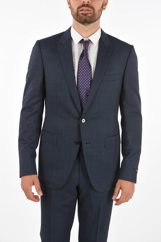 No Hem Pants Peaked Lapel Suit 