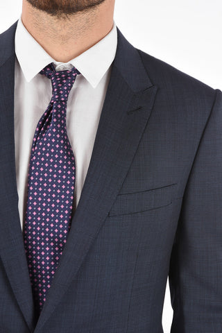 No Hem Pants Peaked Lapel Suit 