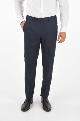 No Hem Pants Peaked Lapel Suit 