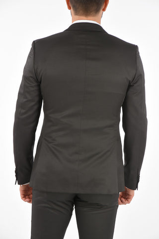 CC COLLECTION Virgin Wool CERIMONY RESET 3-piece Suit with Peak Lapel