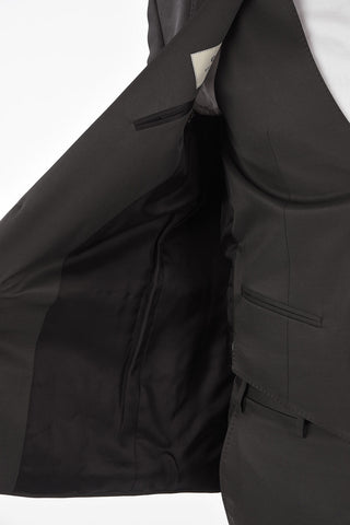 CC COLLECTION Virgin Wool CERIMONY RESET 3-piece Suit with Peak Lapel