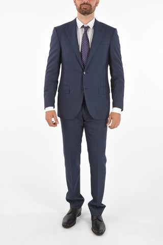 virgin wool side vents 2-button LEADER suit drop 7R