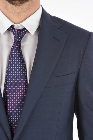 virgin wool side vents 2-button LEADER suit drop 7R