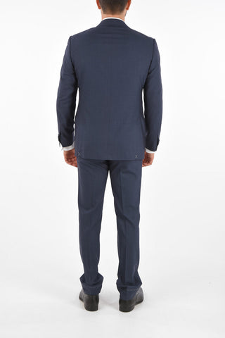 virgin wool side vents 2-button LEADER suit drop 7R