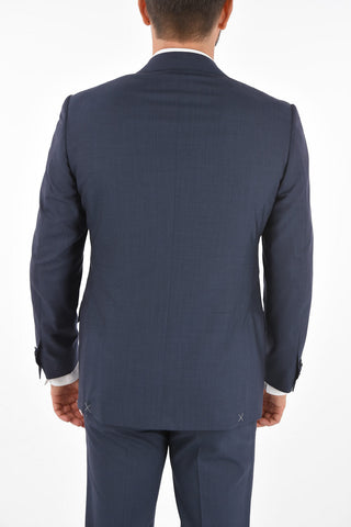 virgin wool side vents 2-button LEADER suit drop 7R