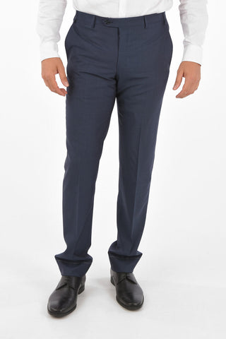 virgin wool side vents 2-button LEADER suit drop 7R