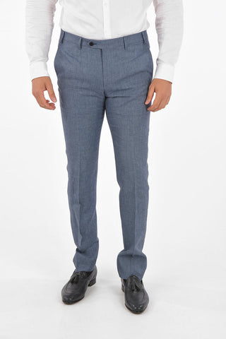 flax Blend side vents 3-button suit ACADEMY drop 6R