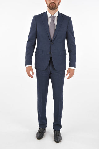 CC COLLECTION virgin wool RIGHT side vents 2-button suit drop 7R