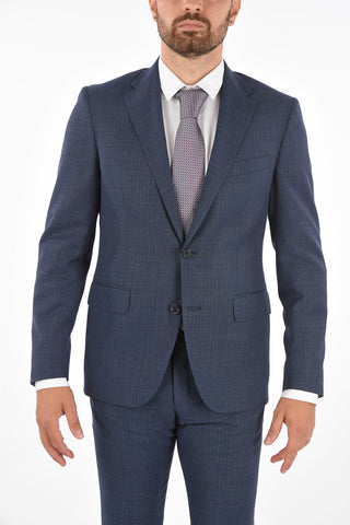 CC COLLECTION virgin wool RIGHT side vents 2-button suit drop 7R