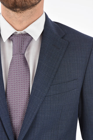 CC COLLECTION virgin wool RIGHT side vents 2-button suit drop 7R