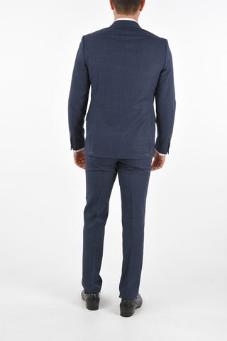 CC COLLECTION virgin wool RIGHT side vents 2-button suit drop 7R