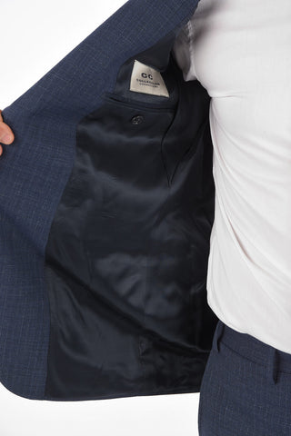 CC COLLECTION virgin wool RIGHT side vents 2-button suit drop 7R