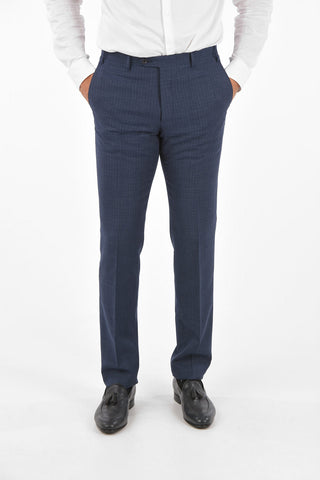 CC COLLECTION virgin wool RIGHT side vents 2-button suit drop 7R