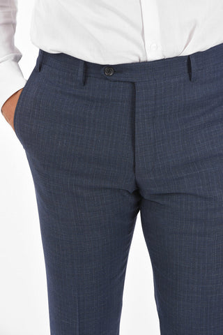 CC COLLECTION virgin wool RIGHT side vents 2-button suit drop 7R