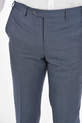 virgin wool LEADER side vents notch lapel 2-button suit drop 7R
