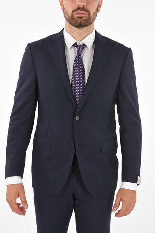 virgin wool peak lapel 2-button ACADEMY suit drop 7R