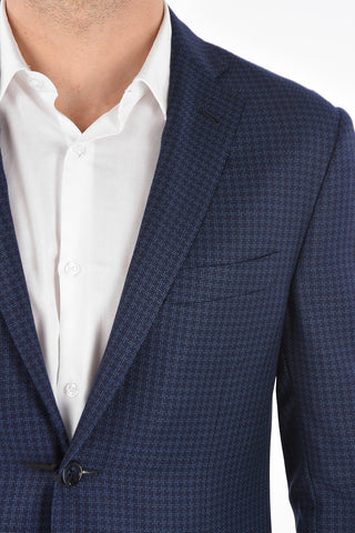 virgin wool GATE side vents 2-button blazer drop 7R