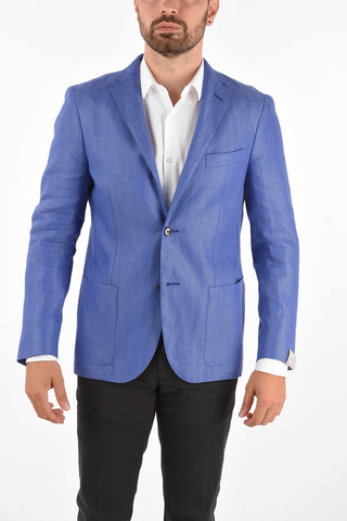 GATE side vents notch lapel 2-button blazer drop 7R