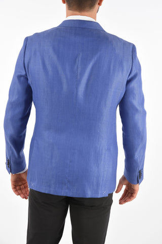 GATE side vents notch lapel 2-button blazer drop 7R