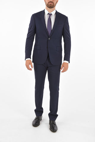 virgin wool Dynamic side vents 2-button ACADEMY SOFT suit drop 7R