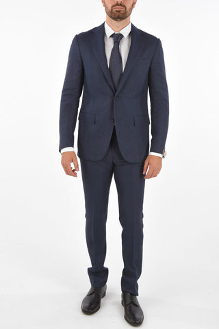 flax Blend side vents notch lapel 2-button ACADEMY suit drop 6R