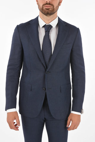 flax Blend side vents notch lapel 2-button ACADEMY suit drop 6R