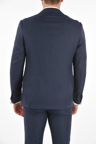 flax Blend side vents notch lapel 2-button ACADEMY suit drop 6R