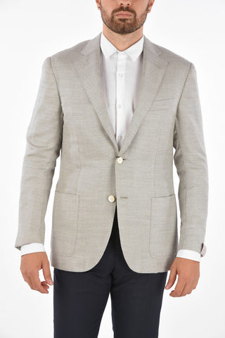 Cashmere-blend LEADER SOFT Blazer with Side Vents