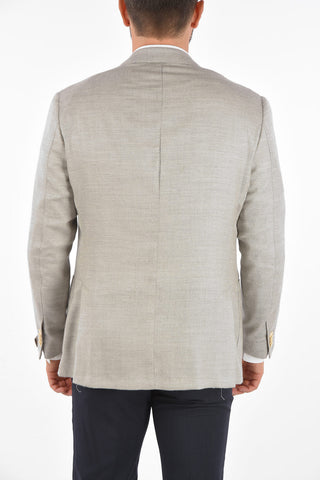 Cashmere-blend LEADER SOFT Blazer with Side Vents