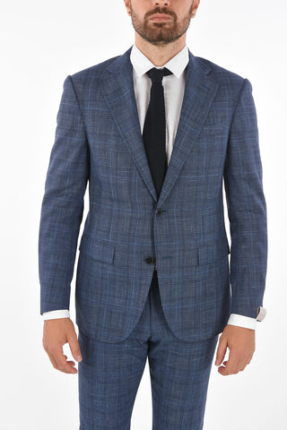 district check ACADEMY side vents 2-button suit drop 7R